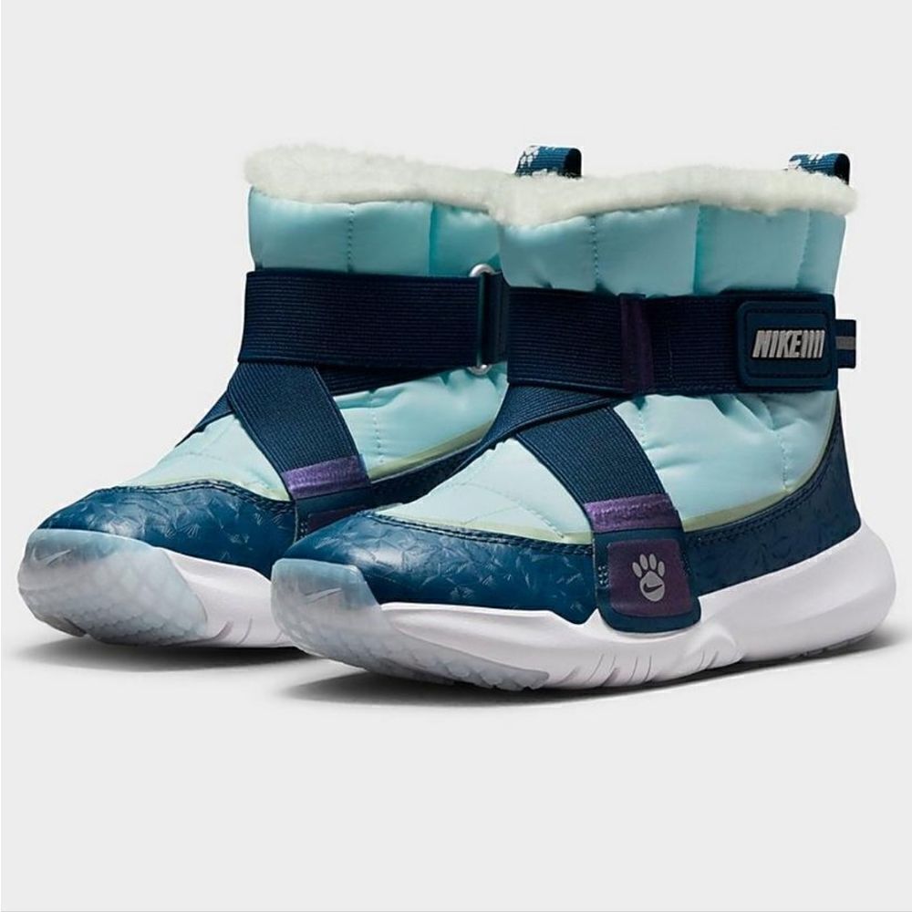 Nike Flex Advantage SE Boots • Sizes 13.5, 1, 2 Kids Shoes • Blue / Silver • New